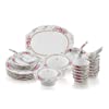 SUPERWARE | Food Grade Melamine | Dinner Set – Gardenia Victorian (38 pcs.) | Dinnerware, Tableware, Stain Free, Glazed Finish