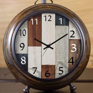 Tyagi Table Clock Antique Style Office Home Decor handicrafts Items Wedding Gift Bedroom Living Room Office Desk Clock