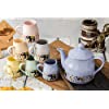 TMF The Mug Factory Handmade Ceramic Elephant Printed Tea Cup with Kettle (Multicolour, 180 ml)