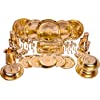 Shiv Shakti Arts® Brass Dinner Set 51 Pieces, Dinner Set for 6 People (Pital Thali Set Dinner Purpose)