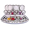 Shri & Sam High Grade Stainless Steel Dinner Set, Silver (70)