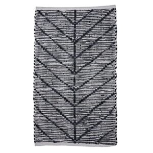 RUGLINGTON Handwoven Handloom Leather Rugs - 37" x 25", Multicolor, RUGLINGTON_07